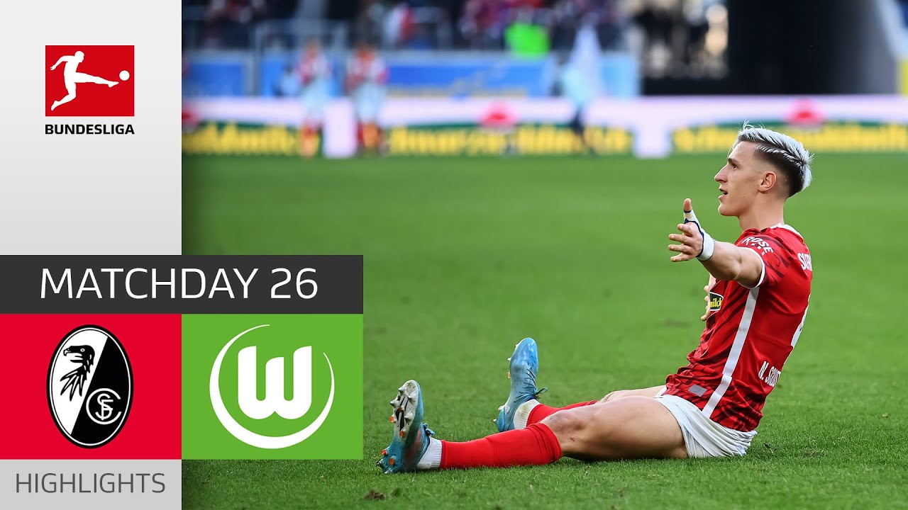 SC Freiburg - VfL Wolfsburg 3-2 | Highlights | Matchday 26 – Bundesliga ...