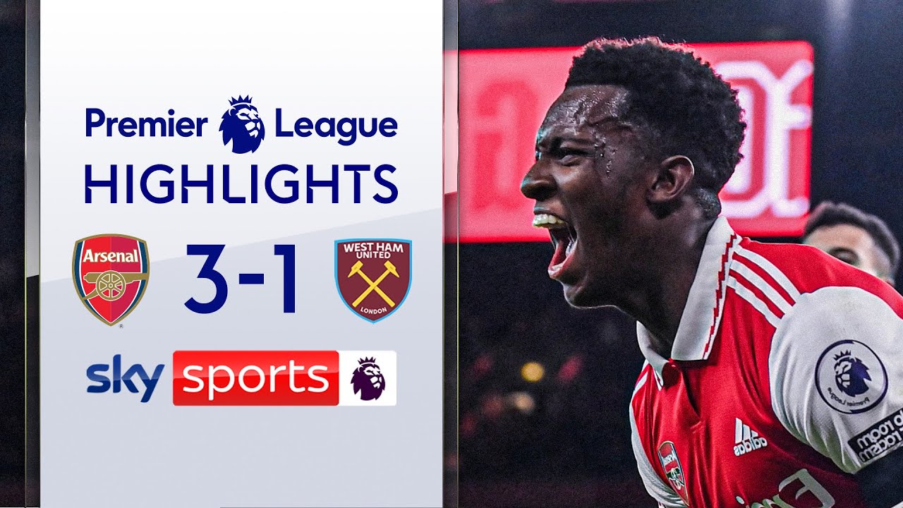 Arsenal go SEVEN points clear at the top! | Arsenal 3-1 West Ham ...