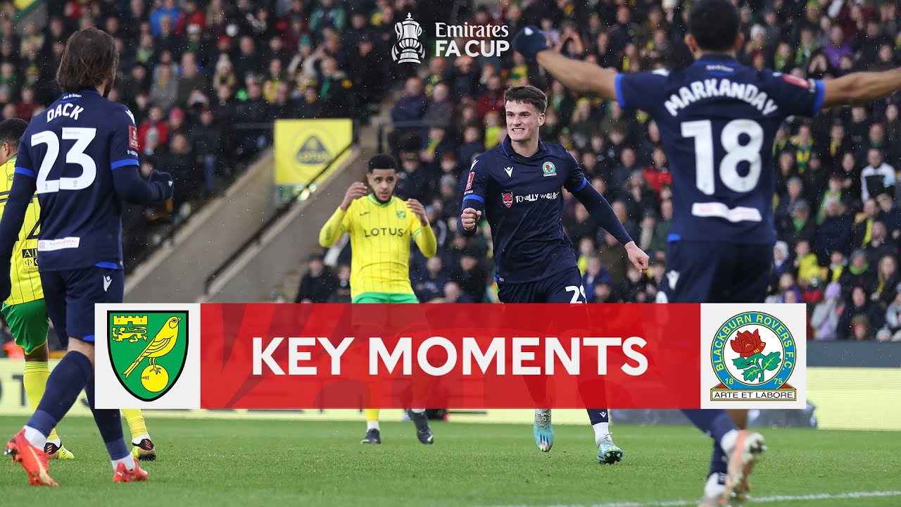 Norwich City v Blackburn Rovers | Key Moments | Third Round | Emirates ...