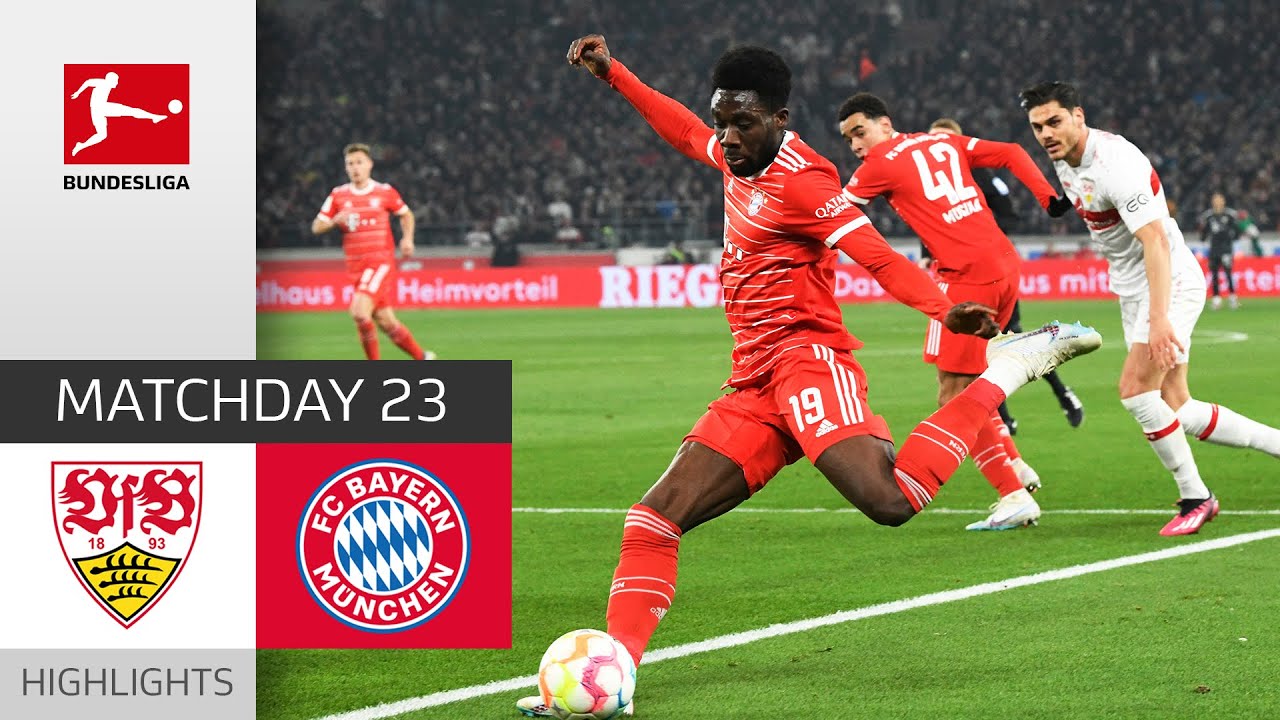 Bayern Win Tough Match Vs VFB | VfB Stuttgart - FC Bayern München 1-2 ...