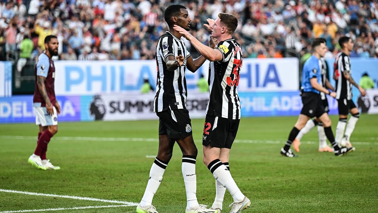 Newcastle United 3 Aston Villa 3 | Premier League Summer Series Highlights